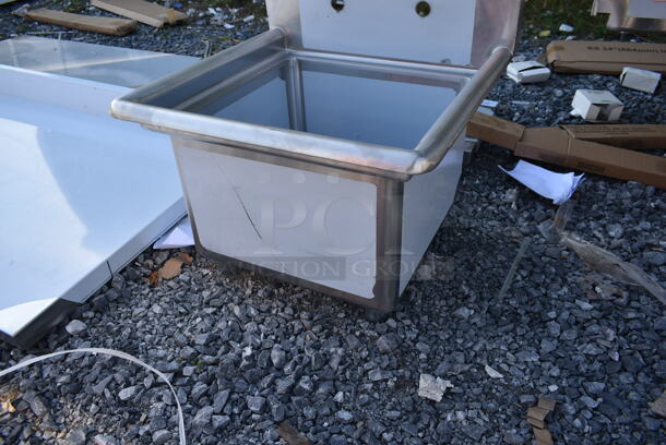 BRAND NEW SCRATCH AND DENT! Steelton 522CS11818N Stainless Steel Commercial Single Bay Sink. No Legs. - Image 4 of 4