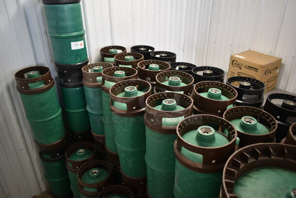 35 Green Sixth Size Barrel Kegs. 35 Times Your Bid! - Image 3 of 4
