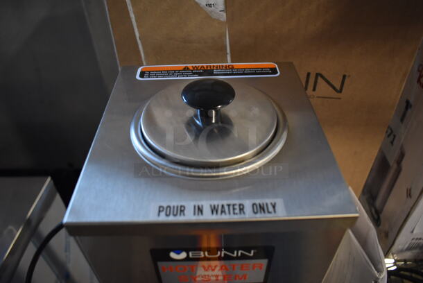 LIKE NEW! 2022 Bunn OHW 80 oz. Pourover Stainless Steel Commercial Countertop Hot Water Machine. Used a Few Times at Trade Show as a Demonstration. 120 Volts, 1 Phase. 7x13x17. Tested and Working! - Image 6 of 6
