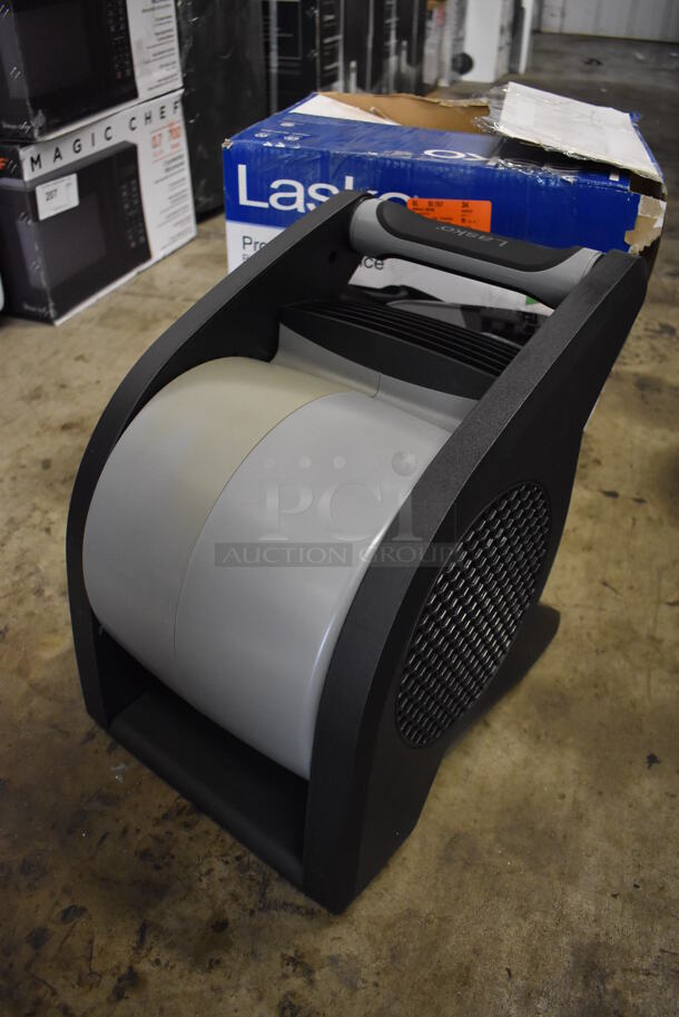 BRAND NEW SCRATCH AND DENT! Lasko Pro Performance Pivoting Utility Fan. 120 Volts, 1 Phase. 11x15x15