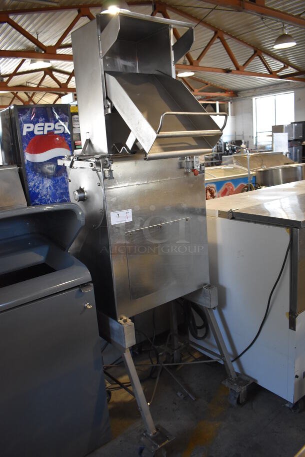 Butcher Boy CMF-S Stainless Steel Commercial Floor Style Compact Frozen Meat Flaker on Commercial Casters. 230 Volts, 3 Phase. 27x25x73 - Image 2 of 9