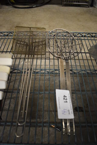 4 Metal Skimmers. Includes 19". 4 Times Your Bid!