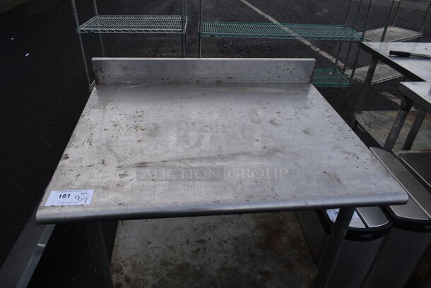Stainless Steel Commercial Table w/ Back Splash and Under Shelf. - Image 2 of 4