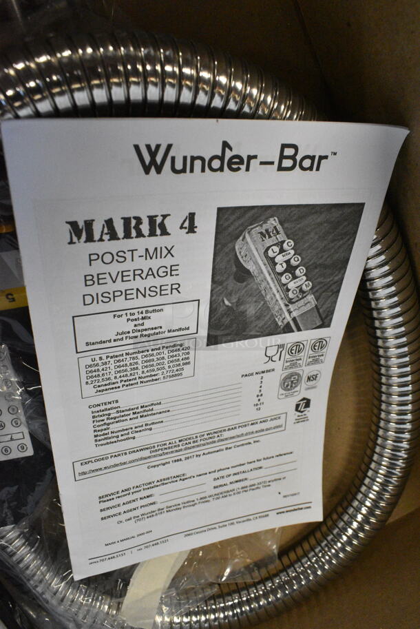 BRAND NEW SCRATCH AND DENT! Wunder-Bar Mark 4 M4-10620KSM3 10 Button Soda Gun with 3' Hose - 6 Carbonated, 2 Non-Carbonated - Image 7 of 8