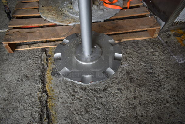 Blue Metal Commercial Floor Style Post Mixer / Disperser. 440 Volts, 3 Phase. - Image 5 of 10