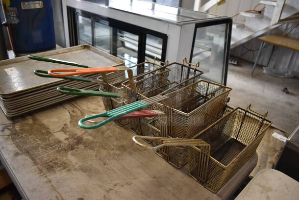 7 Various Metal Fry Baskets. Includes 6.5x25x11. 7 Times Your Bid! - Image 6 of 9