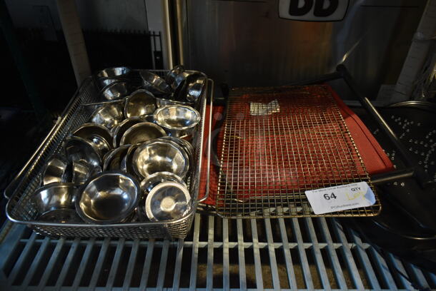 ALL ONE MONEY! Lot of Various Items Including Metal Footed Bowl and Cooling Rack - Image 1 of 4