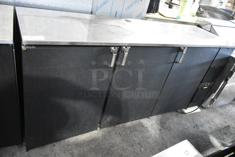 Glastender BB84-L1-BS(LRR) Metal Commercial 3 Door Direct Draw Kegerator w/ 3 Couplers. 115 Volts, 1 Phase. Tested and Working!
