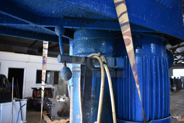 Blue Metal Commercial Floor Style Post Mixer / Disperser. 440 Volts, 3 Phase. - Image 8 of 10