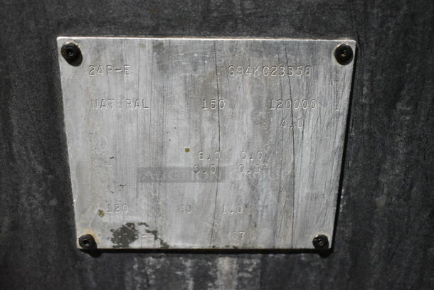 Pitco Frialator 24P-E Stainless Steel Commercial Floor Style Natural Gas Powered Deep Fat Donut Fryer. 120,000 BTU.  - Image 6 of 6