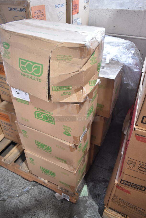 13 BRAND NEW Boxes of Eco Products EP-BL80 80 oz. Compostable Sugarcane Bowl, Regalia Servingware Bowl (Pack of 100). 13 Times Your Bid!  - Image 6 of 6