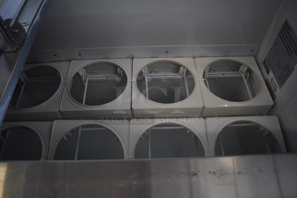 BRAND NEW SCRATCH AND DENT! Avantco 178CPW68HC Deluxe 12 Tub White Ice Cream Dipping Cabinet. Missing Front Glass. 115 Volt 1 Phase. Tested and Working! - Image 2 of 9