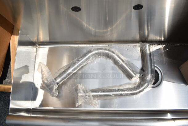 BRAND NEW SCRATCH AND DENT! Regency Stainless Steel Wall Mount Sink.  - Image 5 of 5