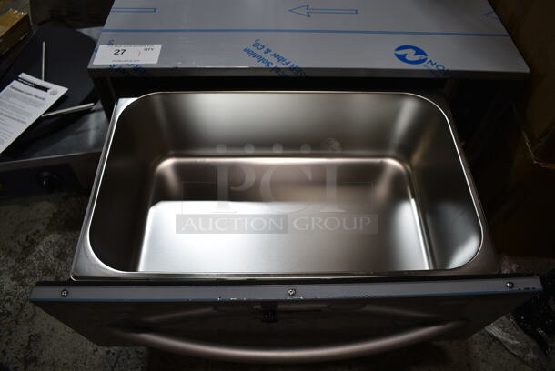 BRAND NEW SCRATCH AND DENT! 2023 ServIt 423WDSFS1 Stainless Steel Commercial Single Drawer Warming Drawer. 120 Volts, 1 Phase. Tested and Working! - Image 5 of 6