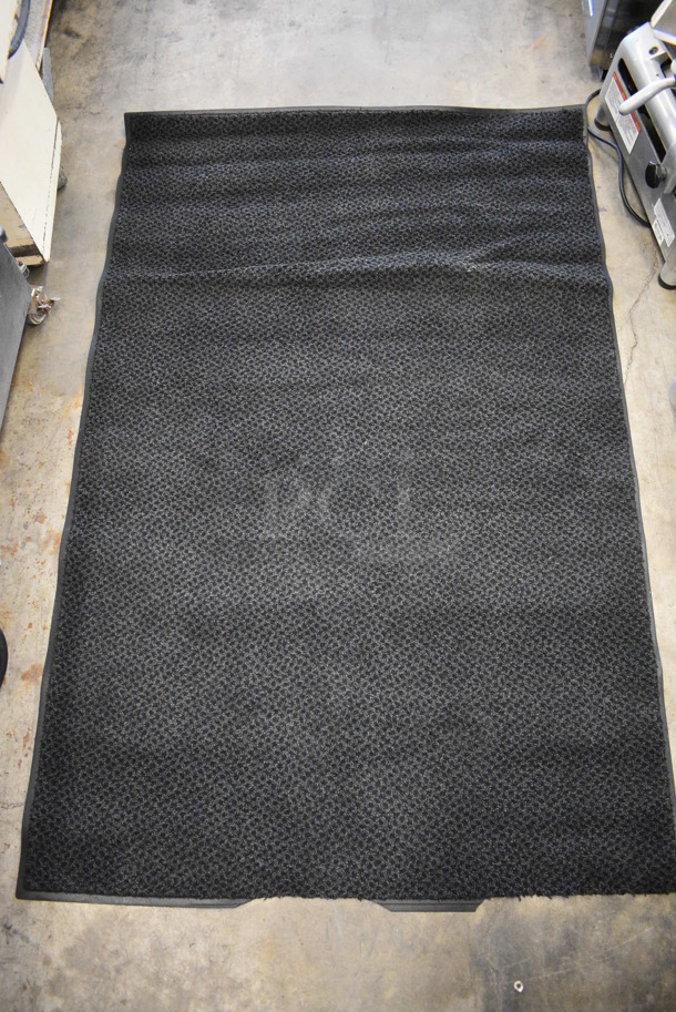 Black Floor Rug. 68x43