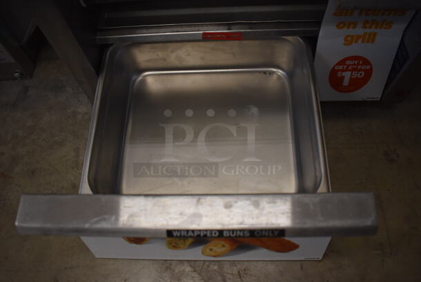 2018 Star 459TBDE Stainless Steel Commercial Countertop Hot Dog Roller w/ Sneeze Guard and Bun Drawer. 120 Volts, 1 Phase. 25x35x26. Tested and Working! - Image 7 of 10