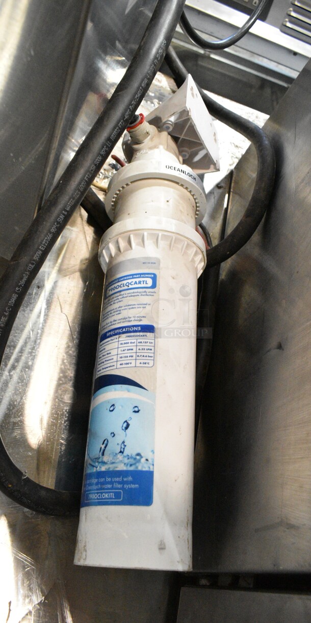 Curtis G4TP2T10A3100 Stainless Steel Commercial Countertop Coffee Machine w/ Hot Water Dispenser and 2 Poly Brew Baskets. 220 Volts, 1 Phase.  - Image 6 of 10