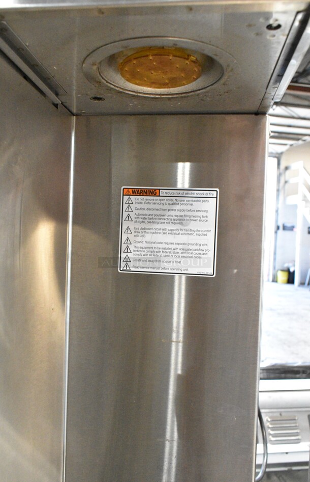 Curtis G4TP2T10A3100 Stainless Steel Commercial Countertop Coffee Machine w/ Hot Water Dispenser and 2 Poly Brew Baskets. 220 Volts, 1 Phase.  - Image 7 of 10