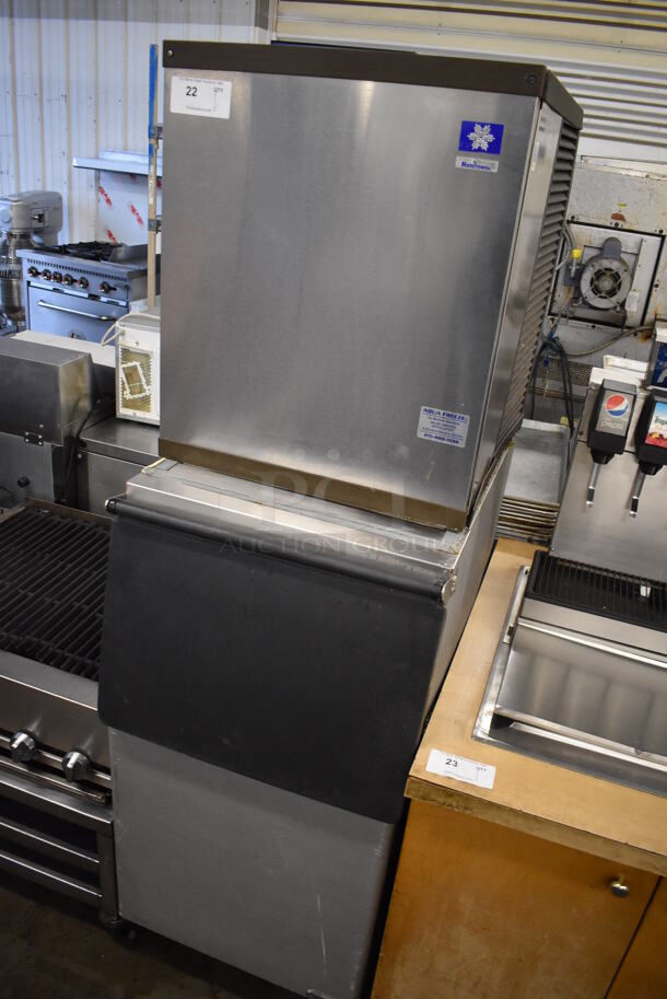 Manitowoc QY0425W Stainless Steel Commercial Ice Machine Head on Commercial Ice Machine Bin. 115 Volts, 1 Phase. 23x34x74 - Image 3 of 7