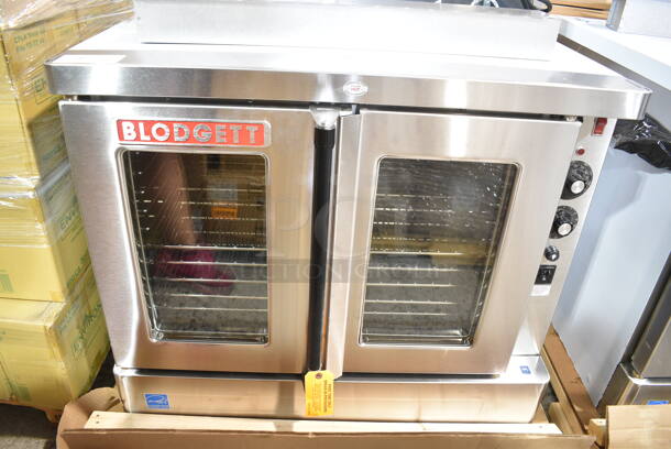 BRAND NEW! Blodgett SHO-100-E Stainless Steel Commercial Electric Powered Full Size Convection Oven w/ View Through Doors, Metal Oven Racks and Thermostatic Controls. Does Not Have Legs. 208 Volts, 3 Phase.  - Image 2 of 8