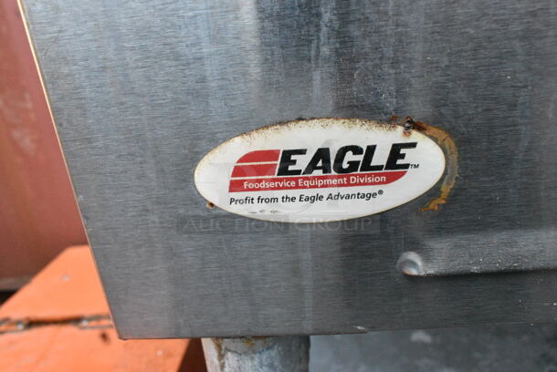 Eagle AWT2-NG Stainless Steel Commercial Gas Powered 2 Bay Steam Table w/ Under Shelf. 15,000 BTU.  - Image 3 of 7