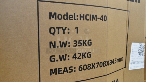 BRAND NEW SCRATCH AND DENT! Hoocoo HCIM-40 Stainless Steel Commercial Undercounter Self Contained Ice Machine. 115 Volts, 1 Phase. - Image 3 of 3
