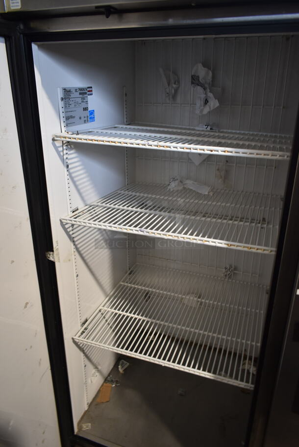 2013 True T-49F ENERGY STAR Stainless Steel Commercial 2 Door Reach In Freezer w/ Poly Coated Racks. 115 Volts, 1 Phase. Tested and Working! - Image 3 of 7
