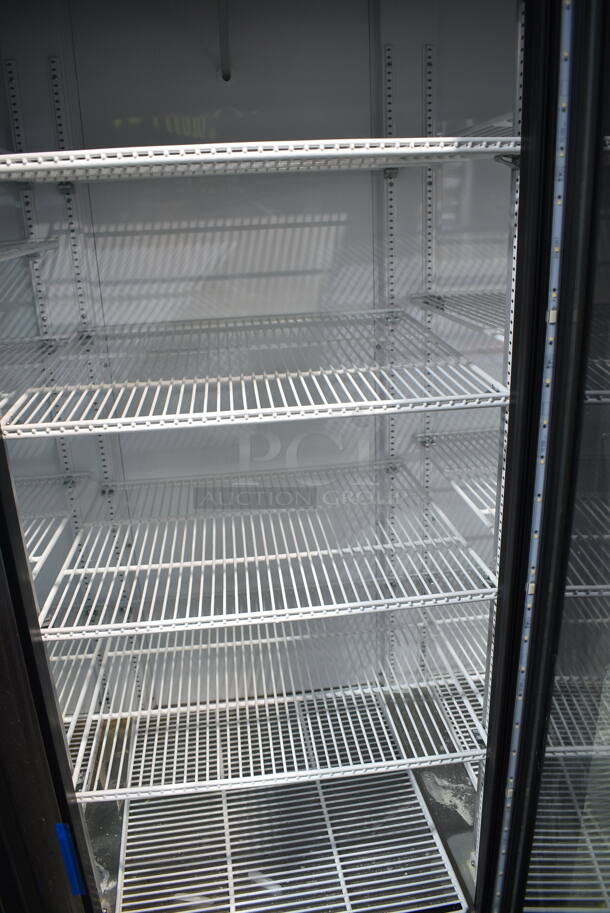 2019 True GDM-72-HC Metal Commercial 3 Door Reach In Cooler Merchandiser w/ Poly Coated Racks. 115 Volts, 1 Phase. Tested and Working! - Image 3 of 5