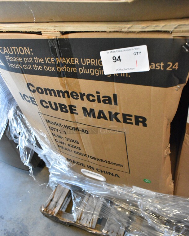 BRAND NEW SCRATCH AND DENT! Hoocoo HCIM-40 Stainless Steel Commercial Undercounter Self Contained Ice Machine. 115 Volts, 1 Phase. - Image 2 of 3