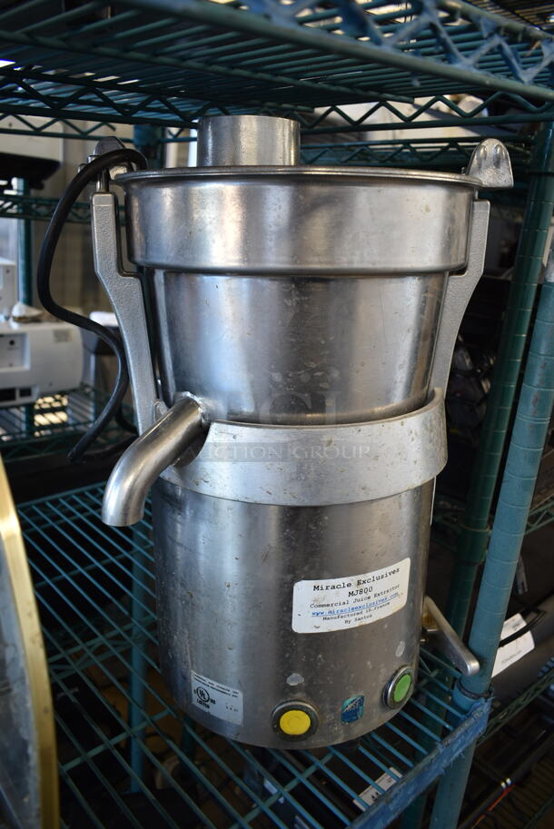 Miracle Exclusives MJ800 Commercial Centrifugal Fruit & Vegetable Juice Extractor. Tested and Working!  - Image 6 of 7