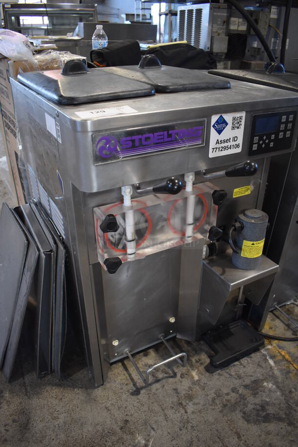 2017 Stoelting SF121-38I2 Stainless Steel Commercial Countertop Air Cooled 2 Flavor Soft Serve Ice Cream Machine. 208-240 Volts, 1 Phase. 22x33x35 - Image 2 of 6