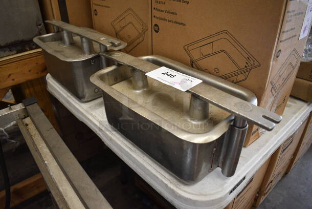 2 Metal Ham Presses. 17x8x6.5. 2 Times Your Bid!