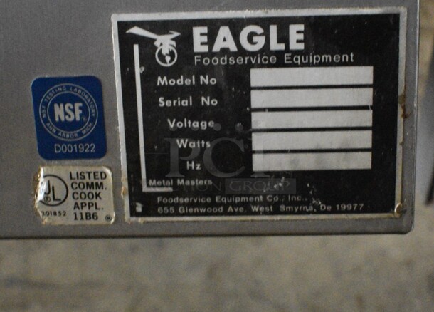 Eagle Stainless Steel Commercial Countertop Food Warmer w/ 2 Drop Ins and Lid. 14.5x16.5x15.5. Tested and Working! - Image 5 of 5