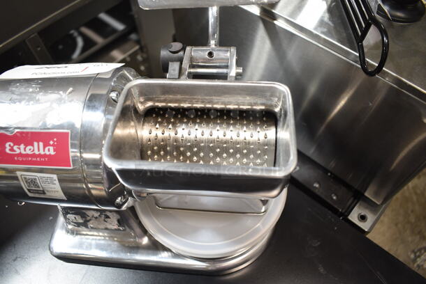 Estella 348CG12 Stainless Steel Commercial Countertop Cheese Grater. 120 Volts, 1 Phase. Tested and Working! - Image 5 of 8
