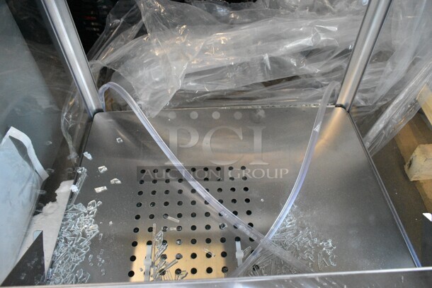 BRAND NEW SCRATCH AND DENT! 2024 Benchmark USA 11147 Silver Screen 14 oz. Stainless Steel Popcorn Machine. 120 Volts, 1 Phase. Tested and Working! - Image 5 of 9