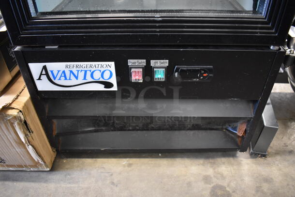 Avantco 178GDC10HCB Metal Commercial Single Door Reach In Cooler Merchandiser w/ Poly Coated Racks. 115 Volts, 1 Phase. 22x23x64. Tested and Working! - Image 8 of 8