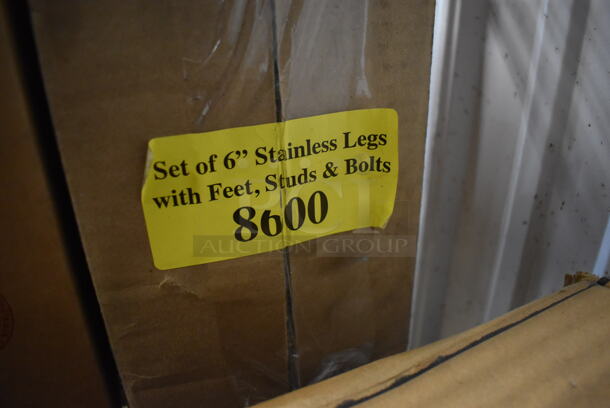 ALL ONE MONEY! Tier Lot of Various Items Including Utensils, Cambro Food Storage Lids, 2 Boxes of Blodgett 58013 and 2 Blodgett 6" Stainless Steel Legs - Image 8 of 8