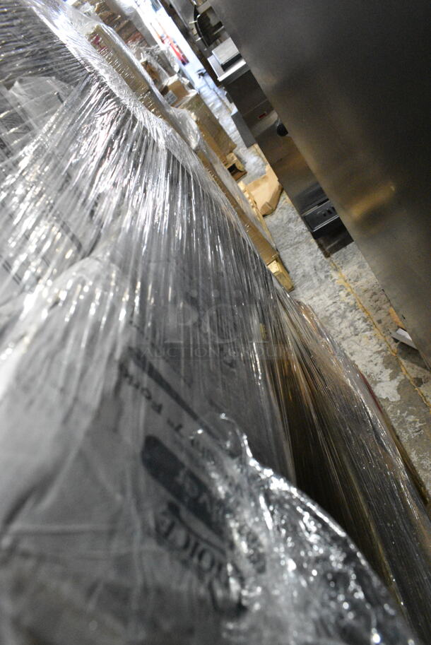 27 BRAND NEW Boxes Including 500CC12 Choice Clear PET Customizable Plastic Cold Cup - 12 oz. - 1000/Case, 5008W Choice 8 oz. Tall White Poly Paper Hot Cup - 1000/Case, 4 Box 130BKFKSNSPX500 Choice Black Extra Heavy Weight Wrapped Plastic Cutlery Pack with Napkin and Salt and Pepper Packets - 500/Case, 500TO993 Choice 9" x 9" x 3" Microwavable 1-Compartment Black / Clear Plastic Hinged Container - 100/Case, 127CH08F Choice 8 oz. Clear RPET Tall Hinged Deli Container - 200/Case, Solo 626NSL Prima PET Plastic Cold Cup Strawless Lid - 1000/Case. 27 Times Your Bid!  - Image 12 of 12