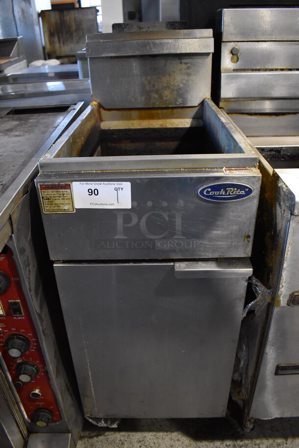 Cook Rite MTFS-40 Stainless Steel Commercial Floor Style Natural Gas Powered Deep Fat Fryer. 102,000 BTU. 16x31x45 - Image 8 of 8