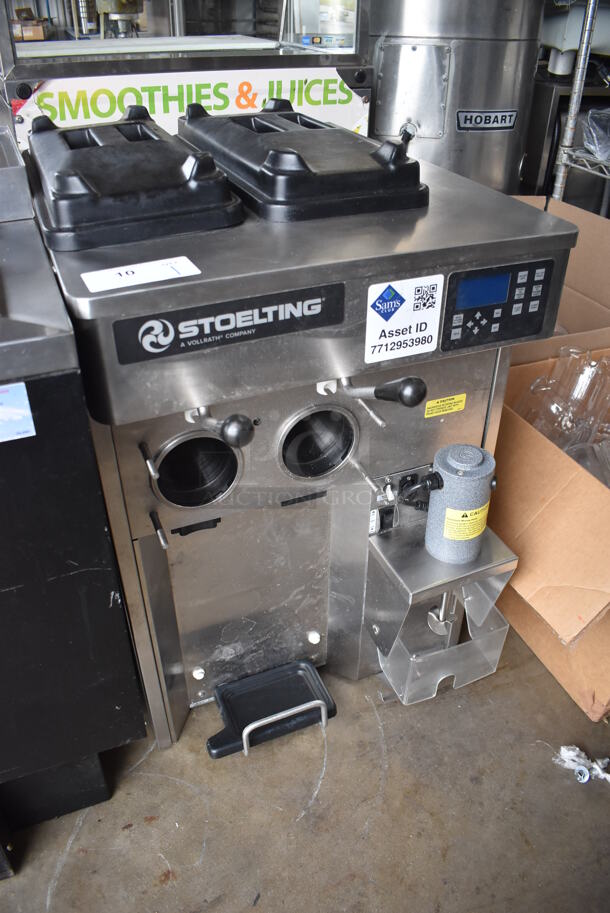 2020 Stoelting SF121-38I2 Stainless Steel Commercial Countertop Air Cooled 2 Flavor Soft Serve Ice Cream Machine. 208-240 Volts, 1 Phase. 22x33x35 - Image 6 of 7