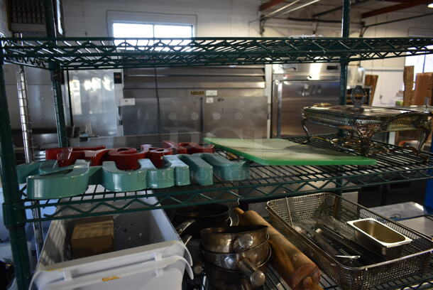 ALL ONE MONEY! 5 Tier Lot of Various Items Including Ceramic Dishes. Does Not Include Shelving Unit.  - Image 2 of 7