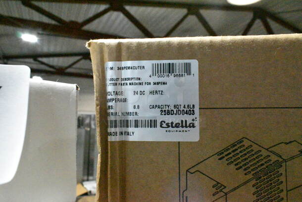 BRAND NEW SCRATCH AND DENT! Estella 348PEM4CUTER Pasta Cutter Attachment for PEM4 - Image 4 of 4