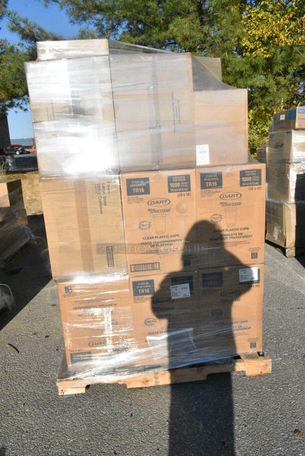 21 BRAND NEW! Boxes Including Dart TR16 16 oz Clear Cups, 94320 Bowls. 21 Times Your Bid!  - Image 1 of 9