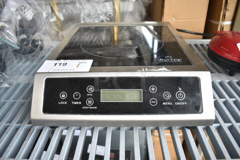 2021 Secura BT-C35-D Stainless Steel Commercial Countertop Electric Powered Single Burner Induction Range. 120 Volts, 1 Phase. 