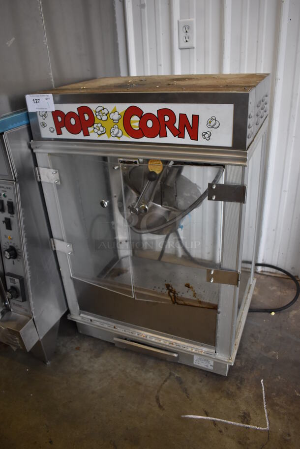 Gold Medal Model 2001ST Metal Commercial Countertop Popcorn Machine Merchandiser. 120 Volts, 1 Phase. 27x21x40. Cannot Test Due To Plug Style - Image 2 of 8