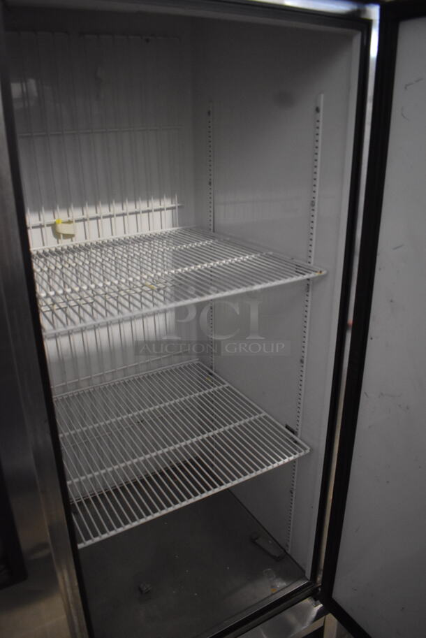 2013 True T-49F Commercial Stainless Steel Two Section Reach In Freezer With Polycoated Racks on Commercial Casters. 115V/1 Phase Tested And Working - Image 5 of 7