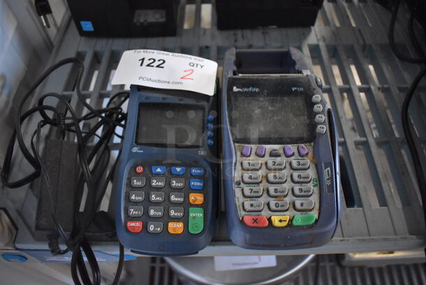 2 Various Credit Card Readers; VeriFone VX570 and PAX S80. 4x9x4, 4x9x3. 2 Times Your Bid!
