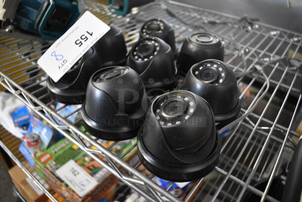 8 Black Dome Security Cameras. 3.5x3.5x3. 8 Times Your Bid! - Image 2 of 4