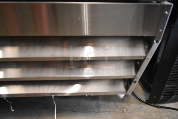 BRAND NEW SCRATCH AND DENT! 2023 Avantco 178A49RHC Stainless Steel Commercial 54" 2 Door Reach In Cooler w/ Poly Coated Racks. 115 Volts, 1 Phase. Tested and Working! - Image 4 of 7