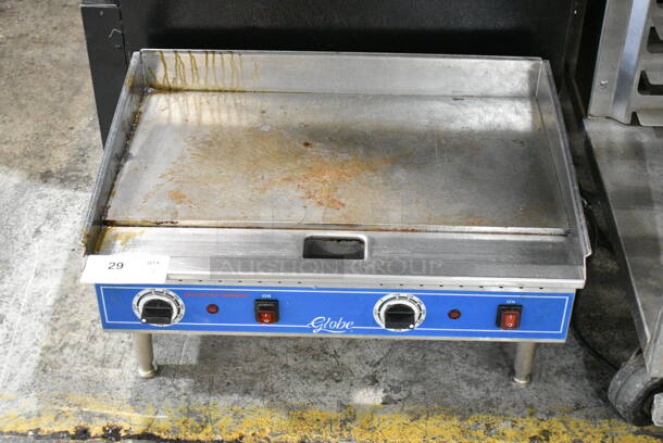 Globe PG24E Stainless Steel Commercial Countertop Electric Powered Flat Top Griddle. 208/240 Volts.  - Image 2 of 5